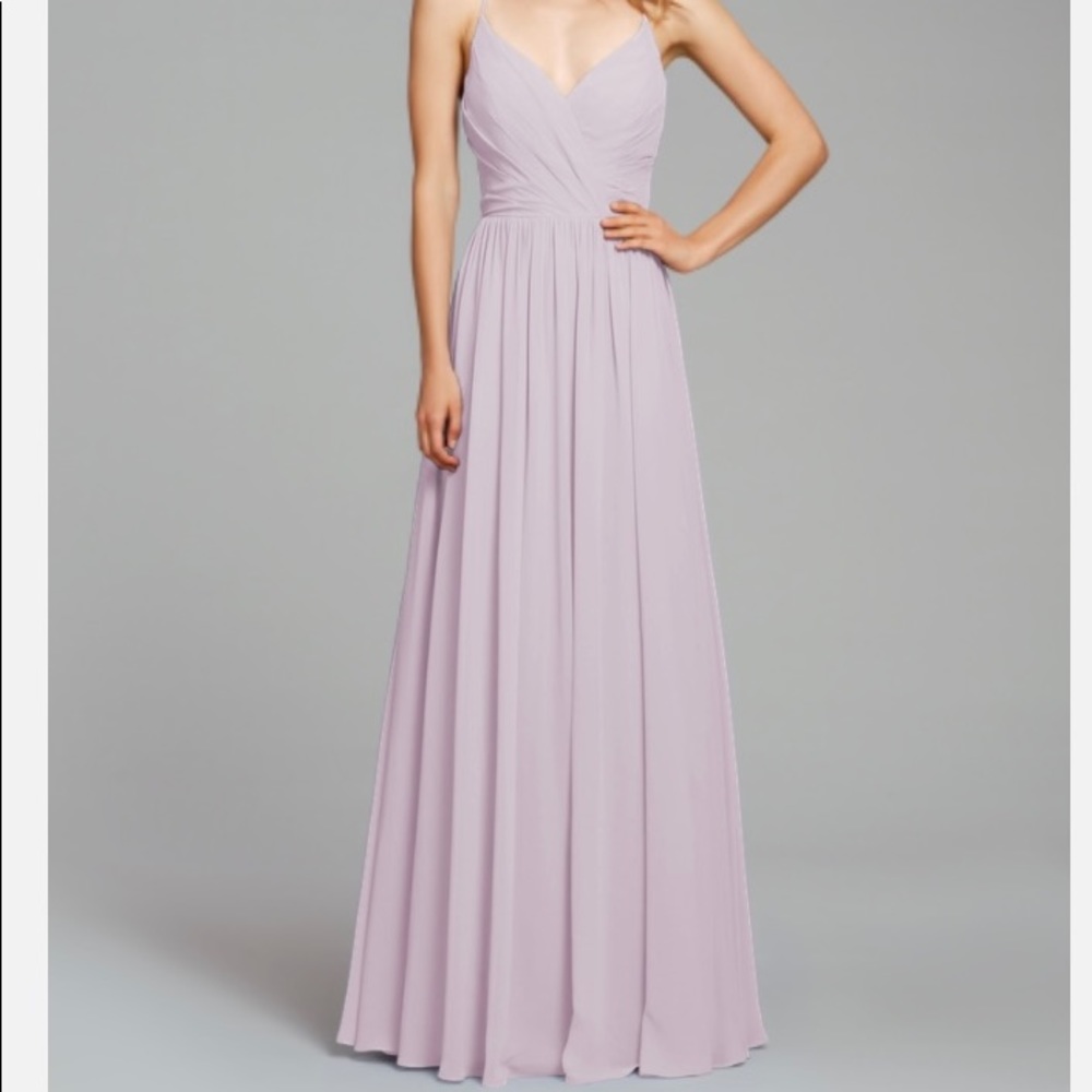 Hayley Paige Bridesmaid Dress Style 5855 DUSTY ROSE Size 8 Brand New/ Unaltered